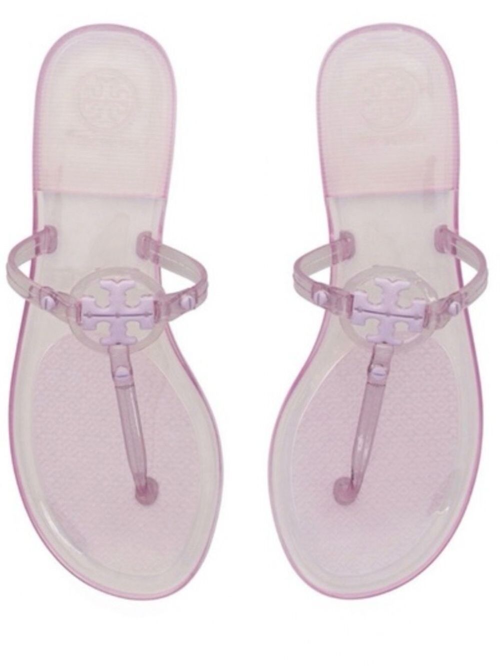 Tory Burch Mini Miller Jelly Thong Sandals Lilac Size 10
